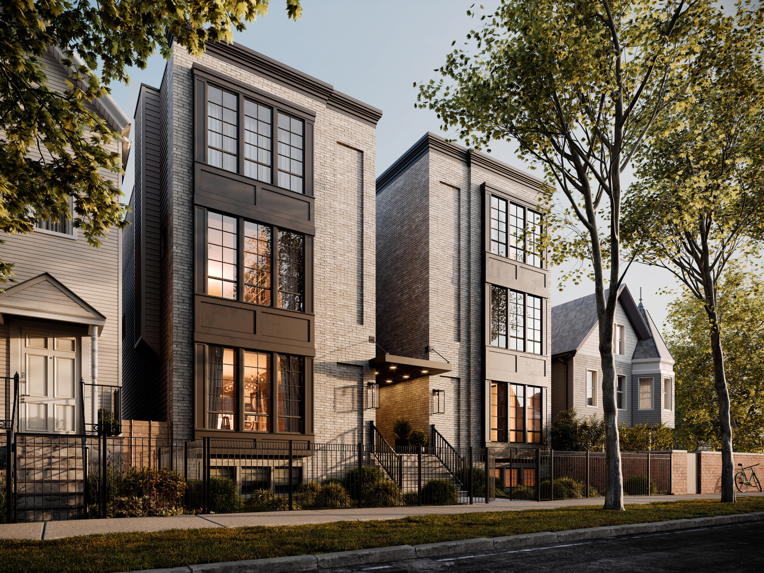 Chicago buildings in Twilight