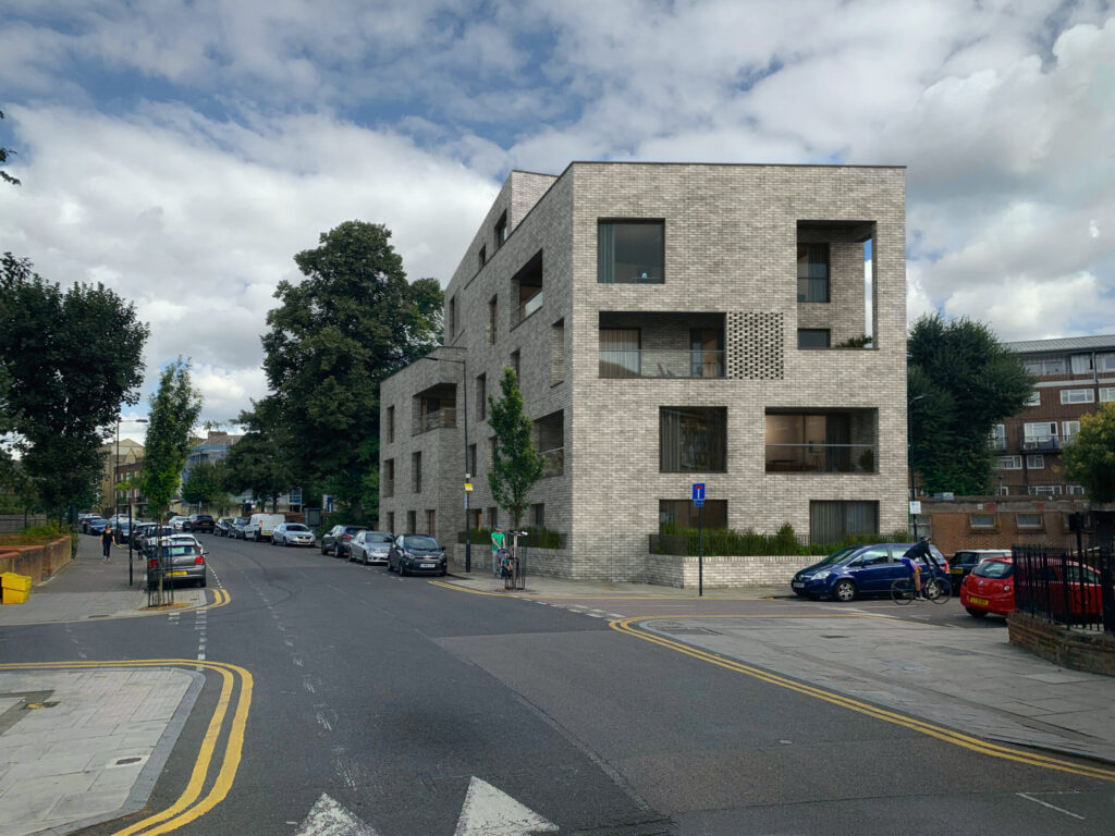 London street rendering in daylight
