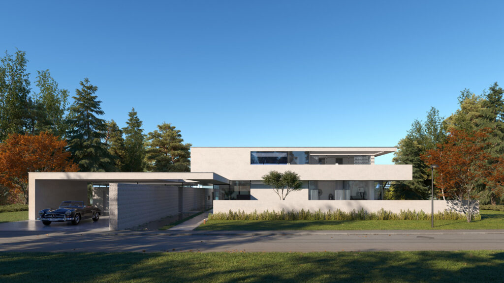 Classic style house visualization in Austria