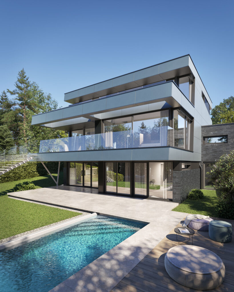 Exterior architecture rendering