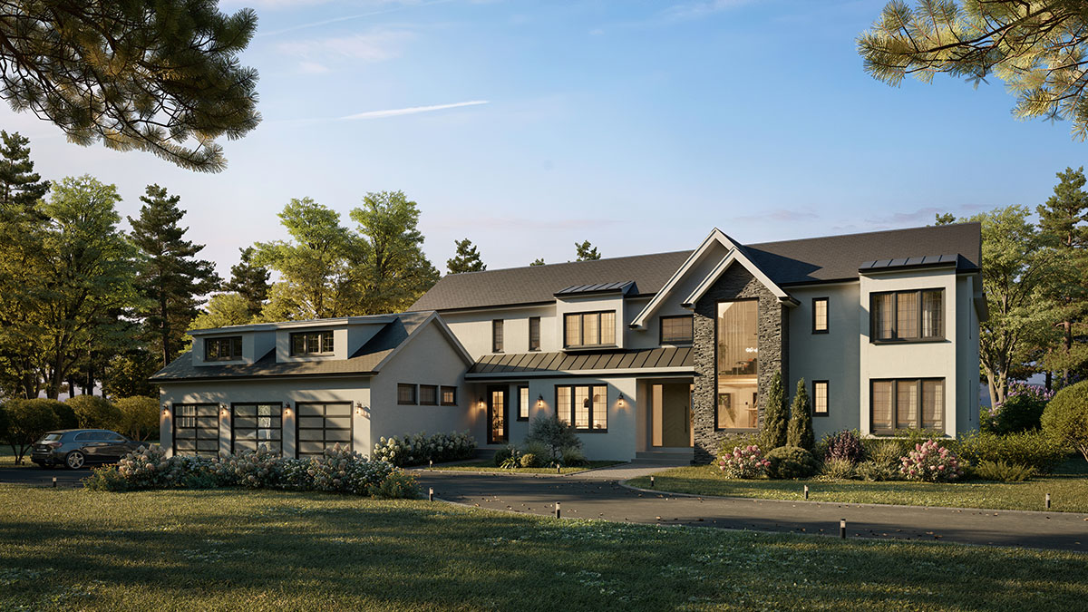 american house render