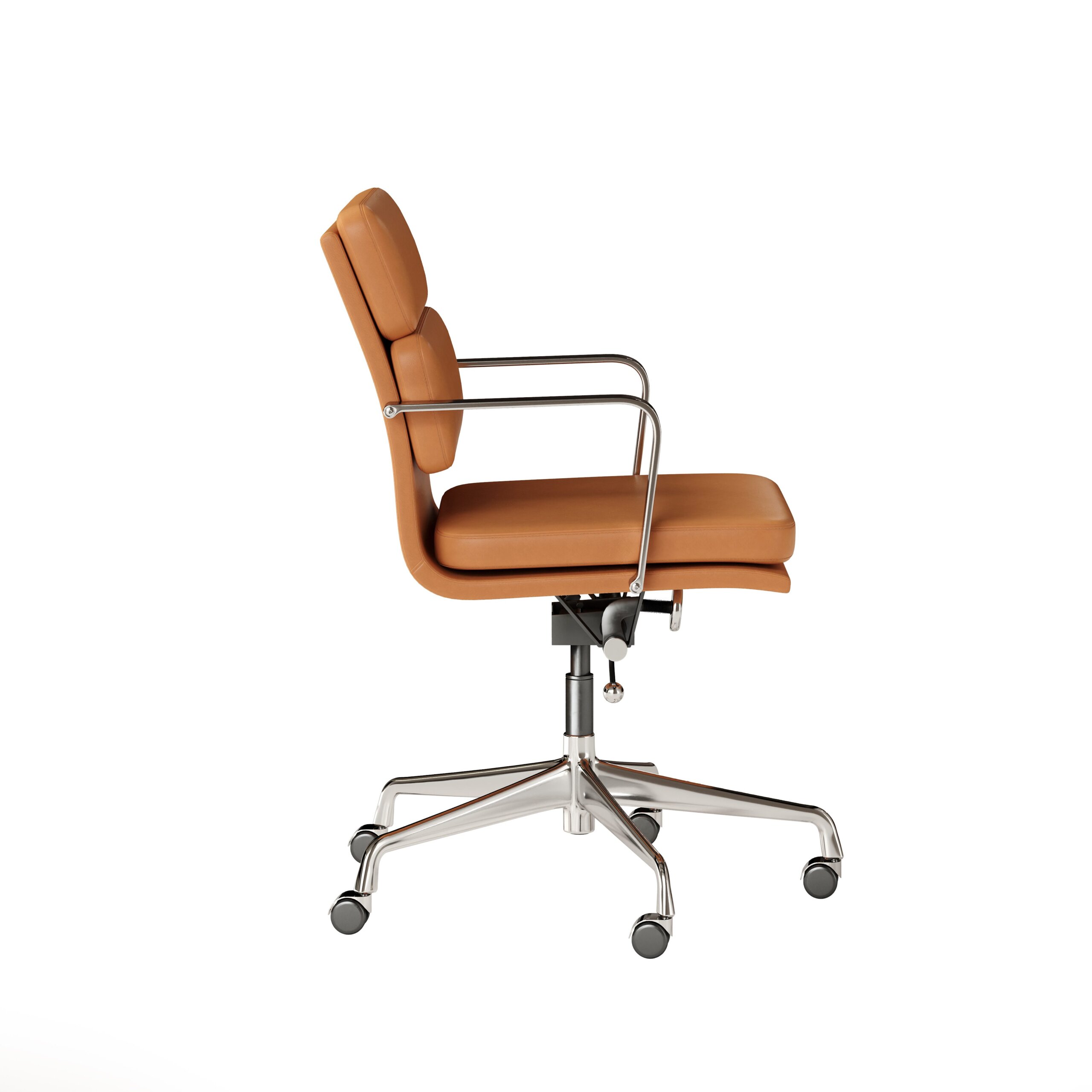 office chair visualization in brown color