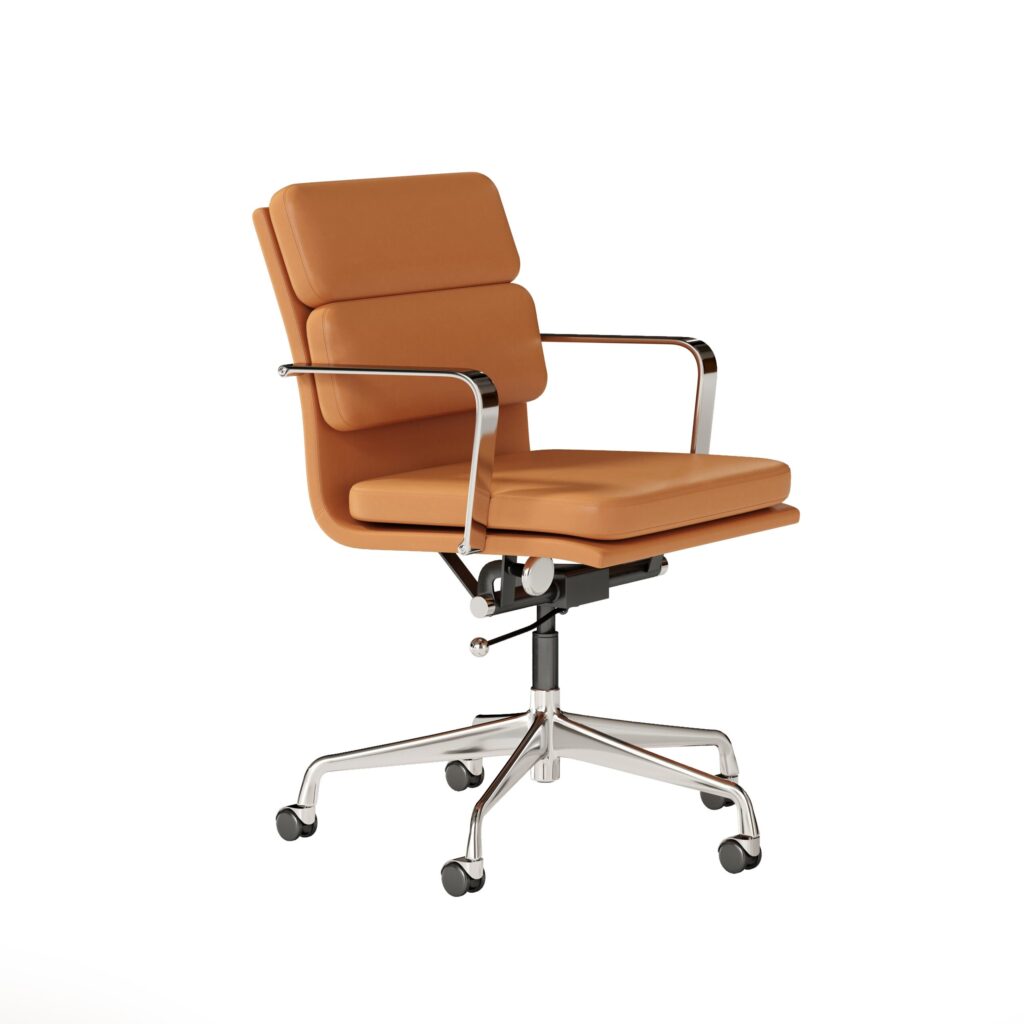 Packshot 3D de mobilier de bureau sur fond neutre