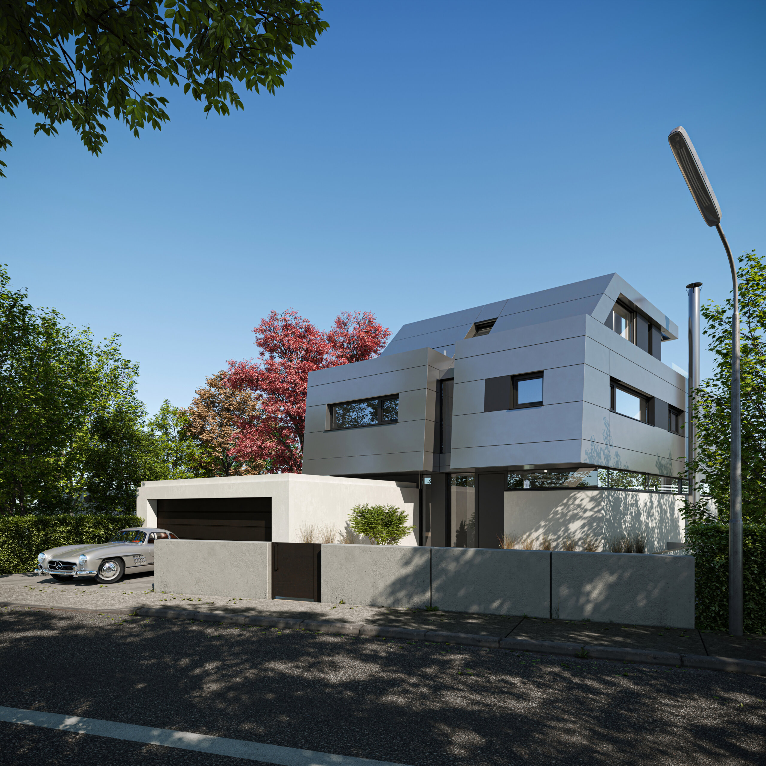 Außenvisualisierung eines Hauses