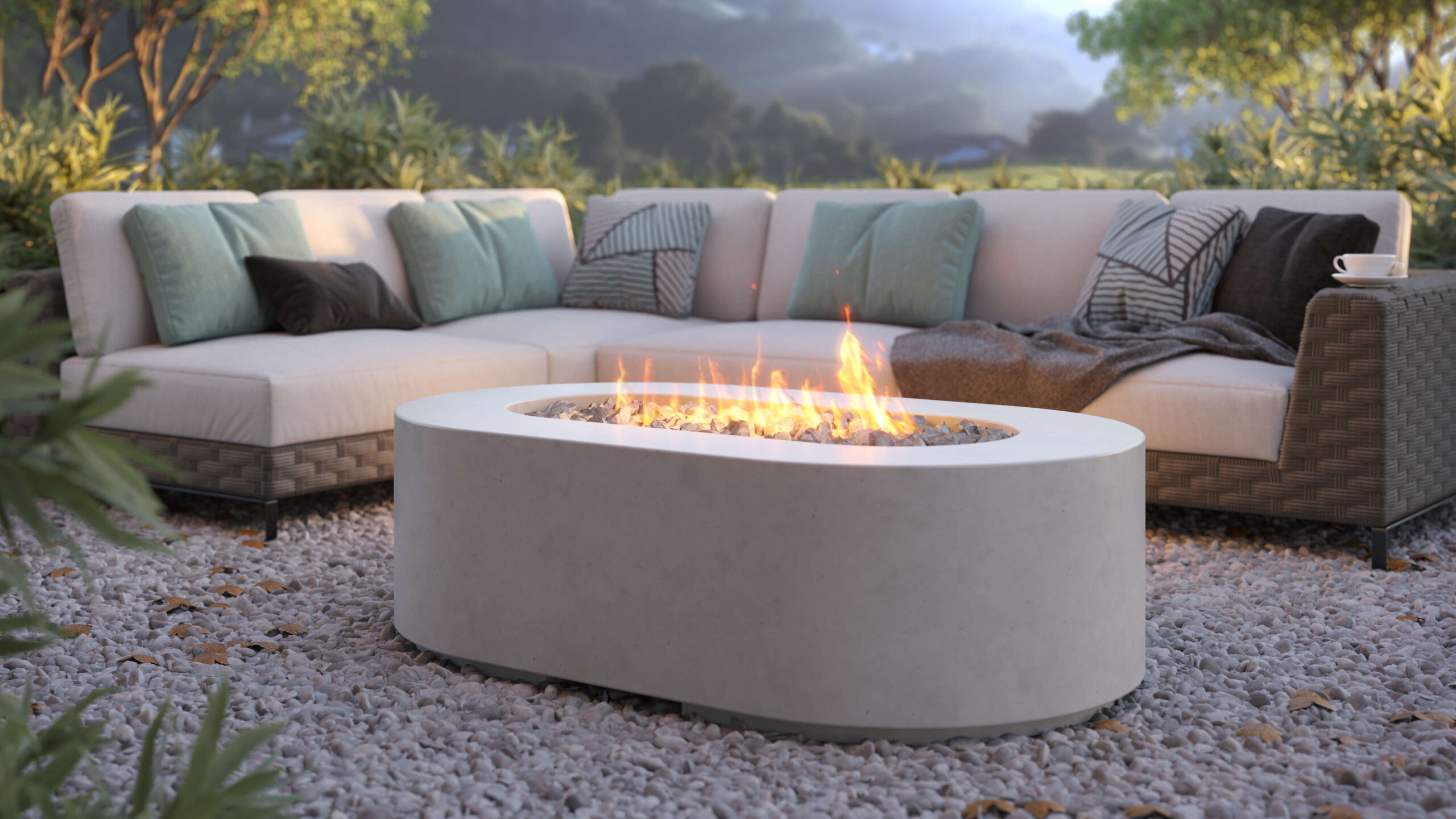 product rendering of fireplace