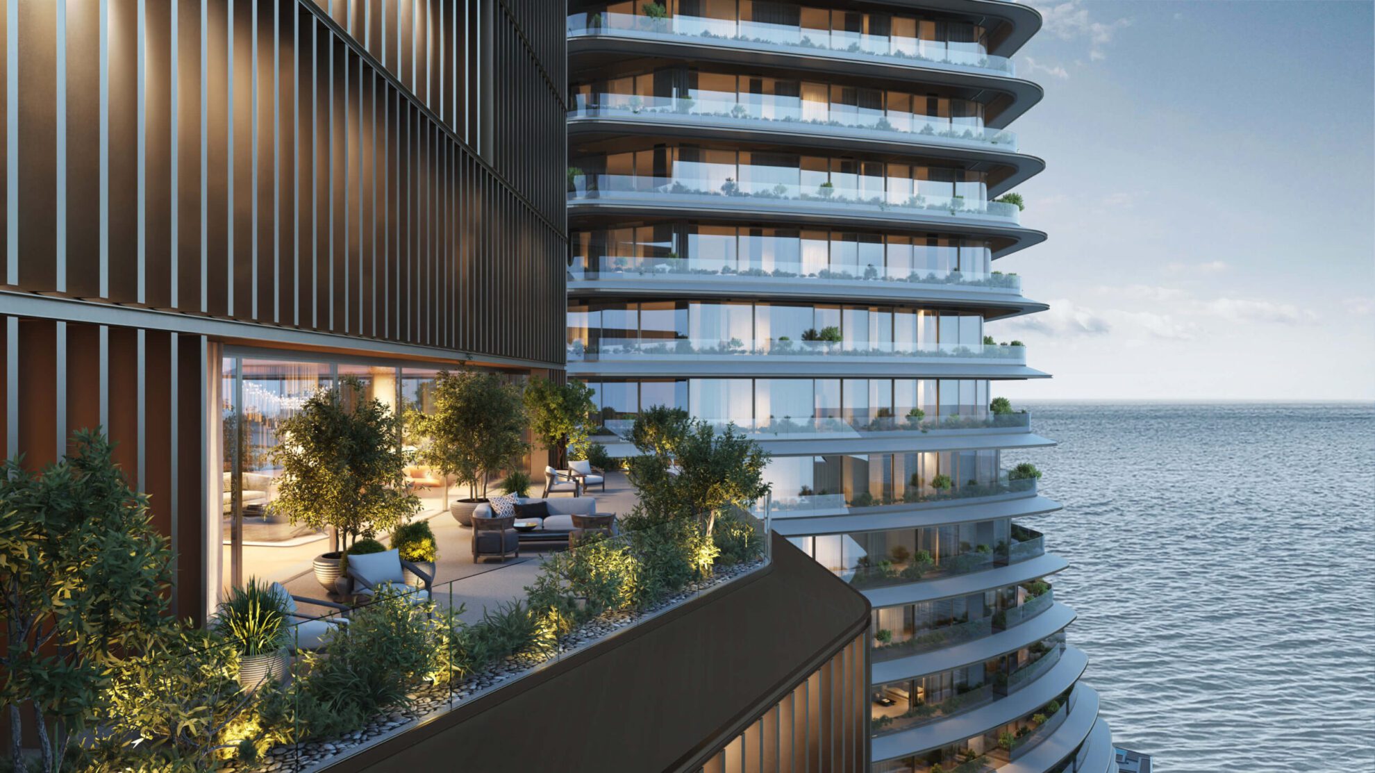 close up view render of the skyscraper by freedes studio