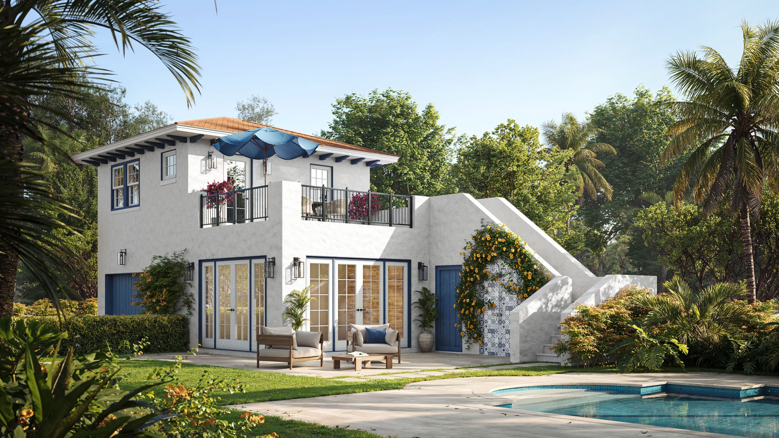 Exterior 3D rendering services 