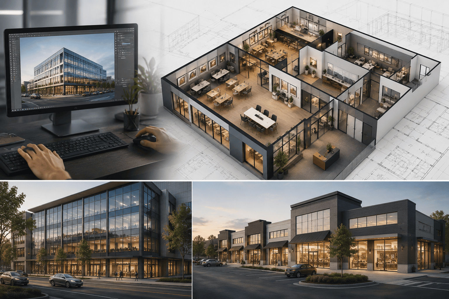 3D Rendering for Commercial Real Estate: Driving Pre-Leases in Office & Retail Spaces
