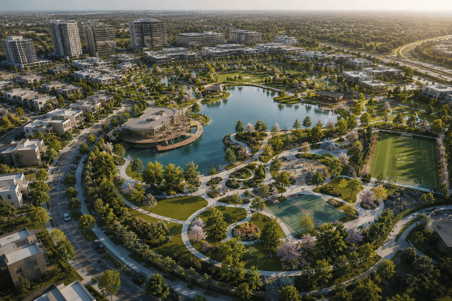 3D Rendering for Landscape Architecture and Master-Planned Urban Communities
