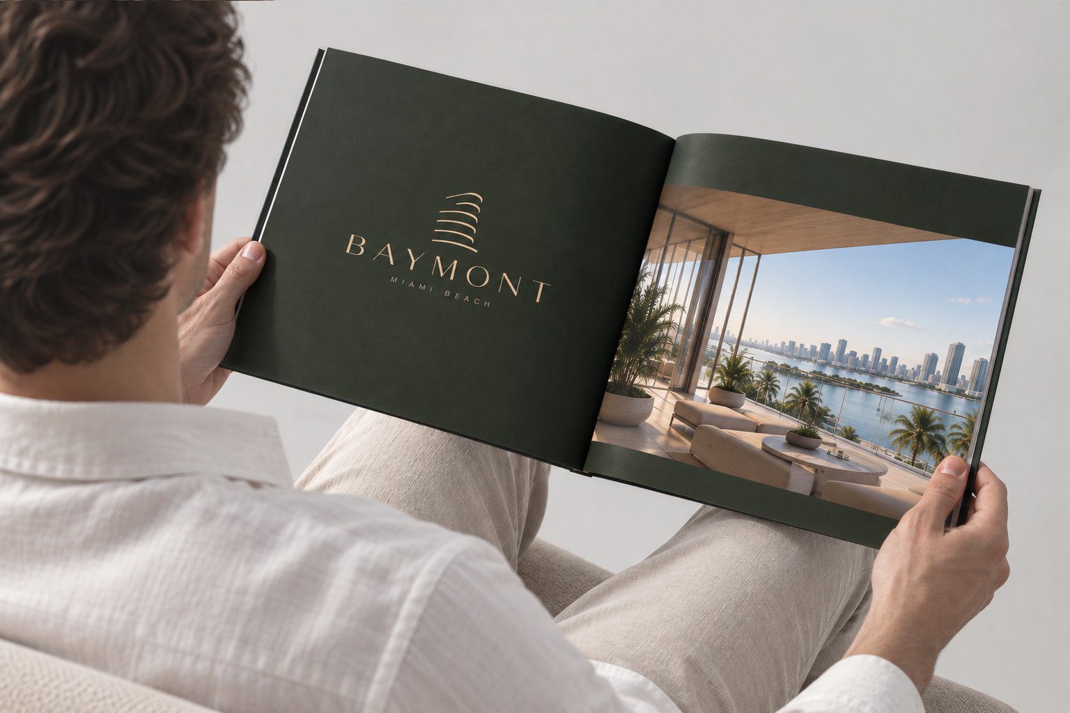 Baymont sales brochure in hand