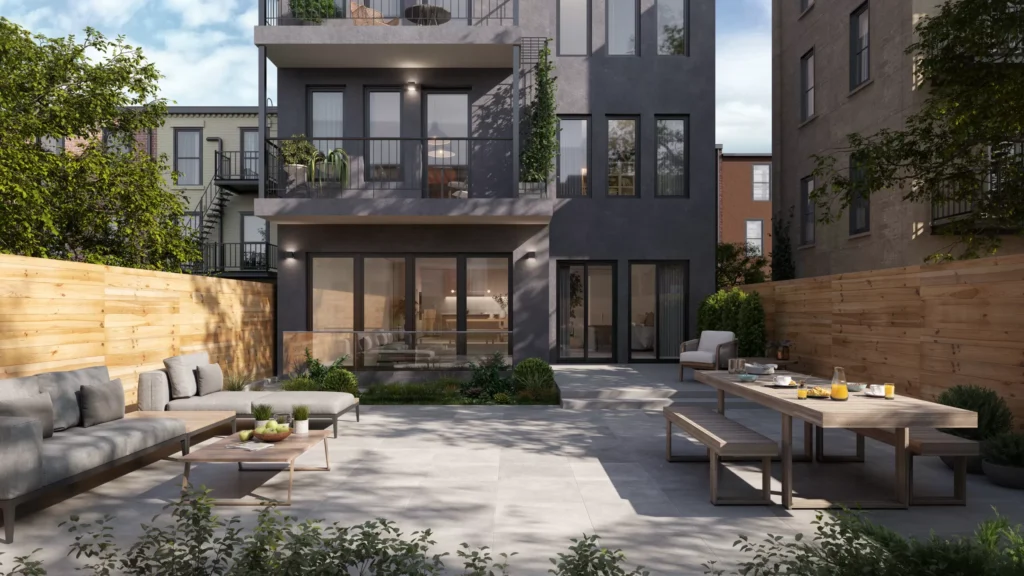 exterior visualization of backyard ny