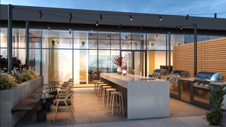 architectural rendering of terrace