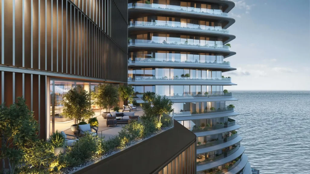 close up view render of the skyscraper by freedes studio