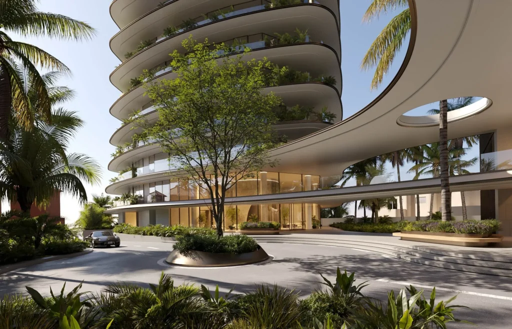 architectural rendering of the hotel in senegal