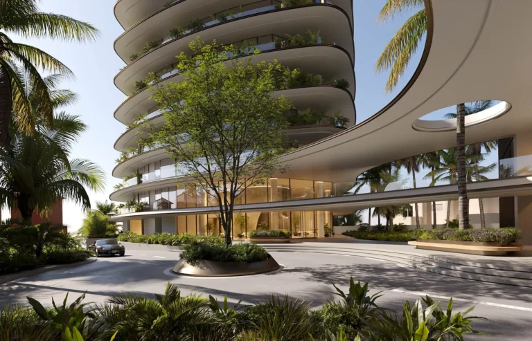 architectural rendering of the hotel in senegal