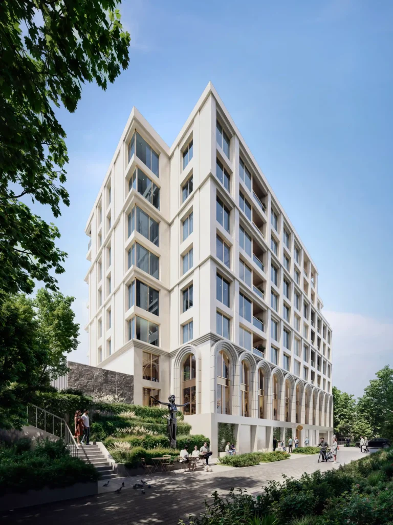 architectural rendering in a daylight