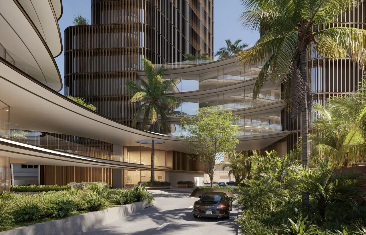 architectural rendering of the hotel