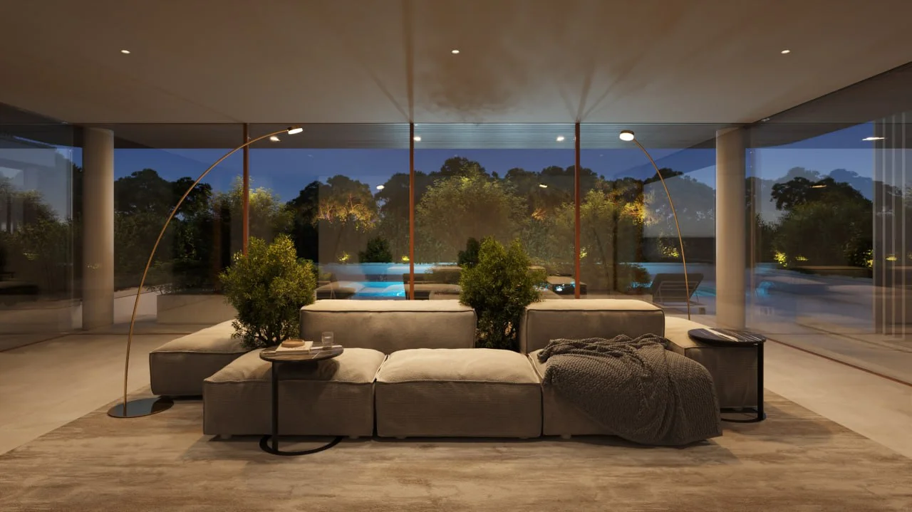 interior visualization with indoor light