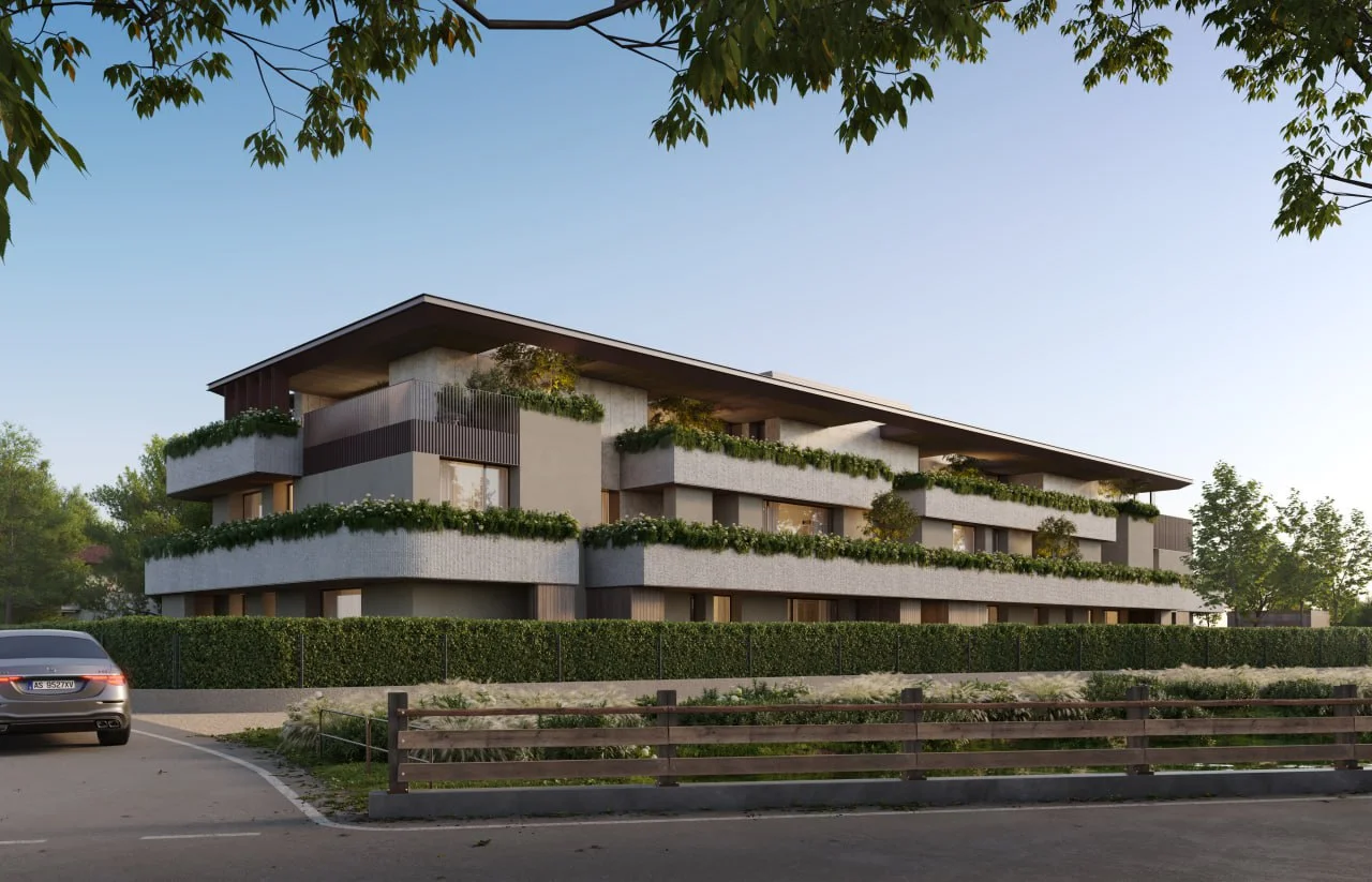 architectural rendering of residential building