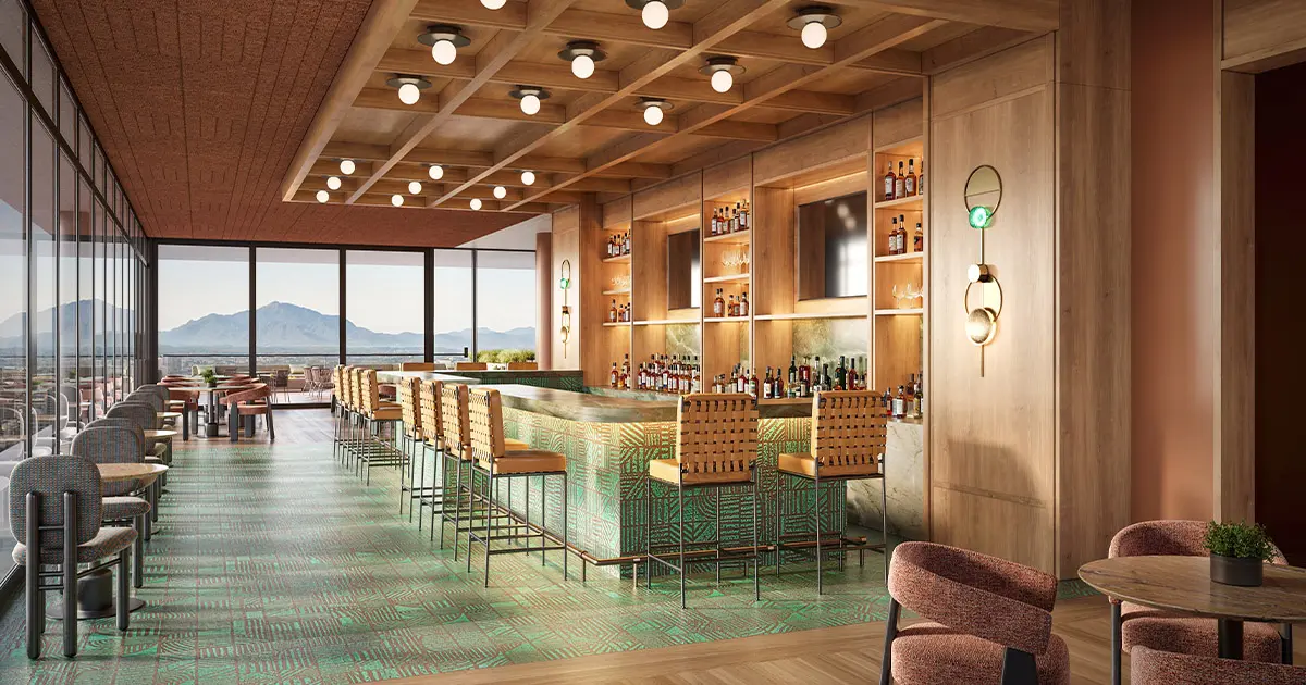 Commercial 3D rendering services by Freedes Studio — photorealistic visuals for hotels, retail, offices, and mixed-use developments