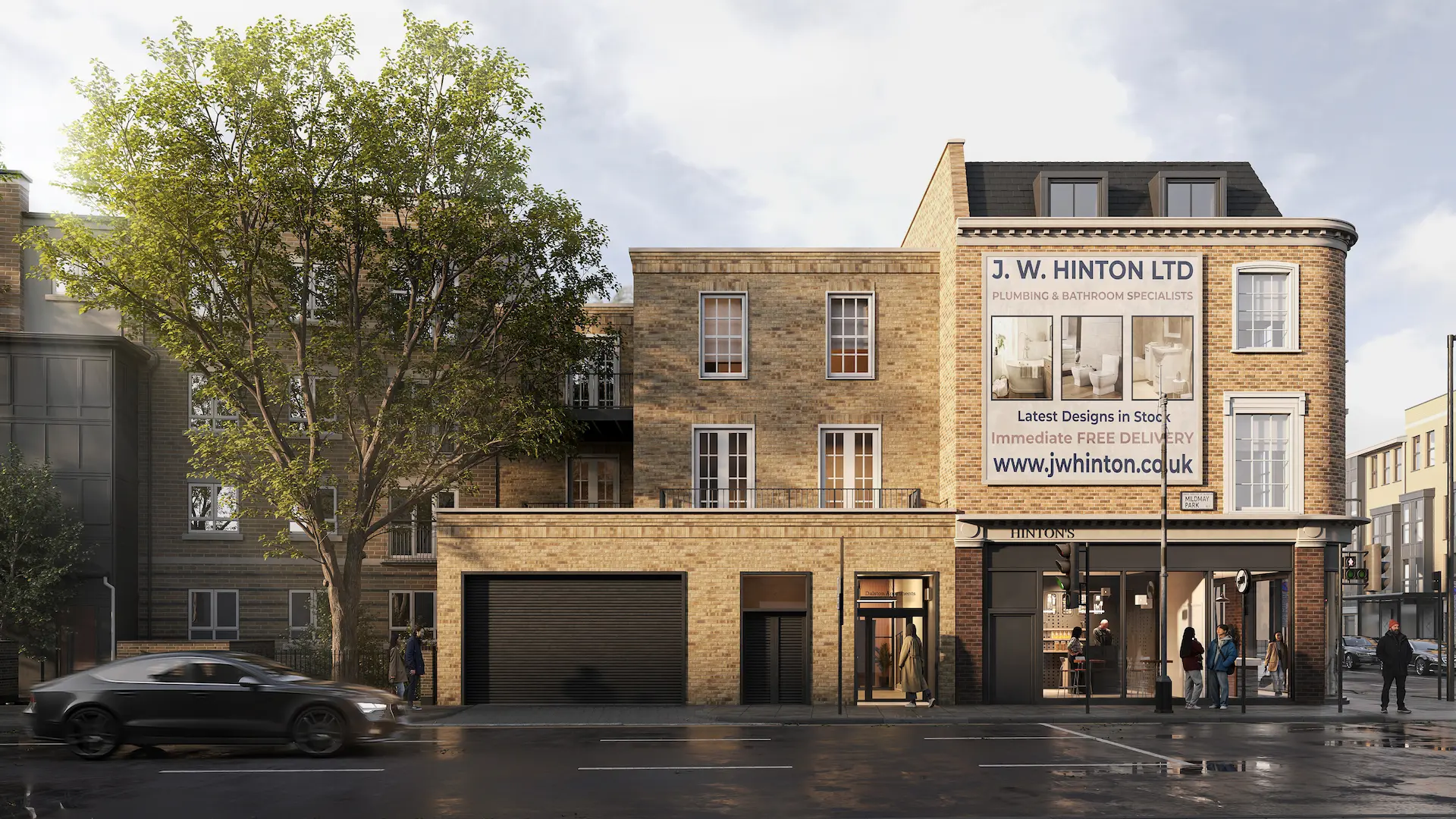 Photorealistic 3D rendering in London