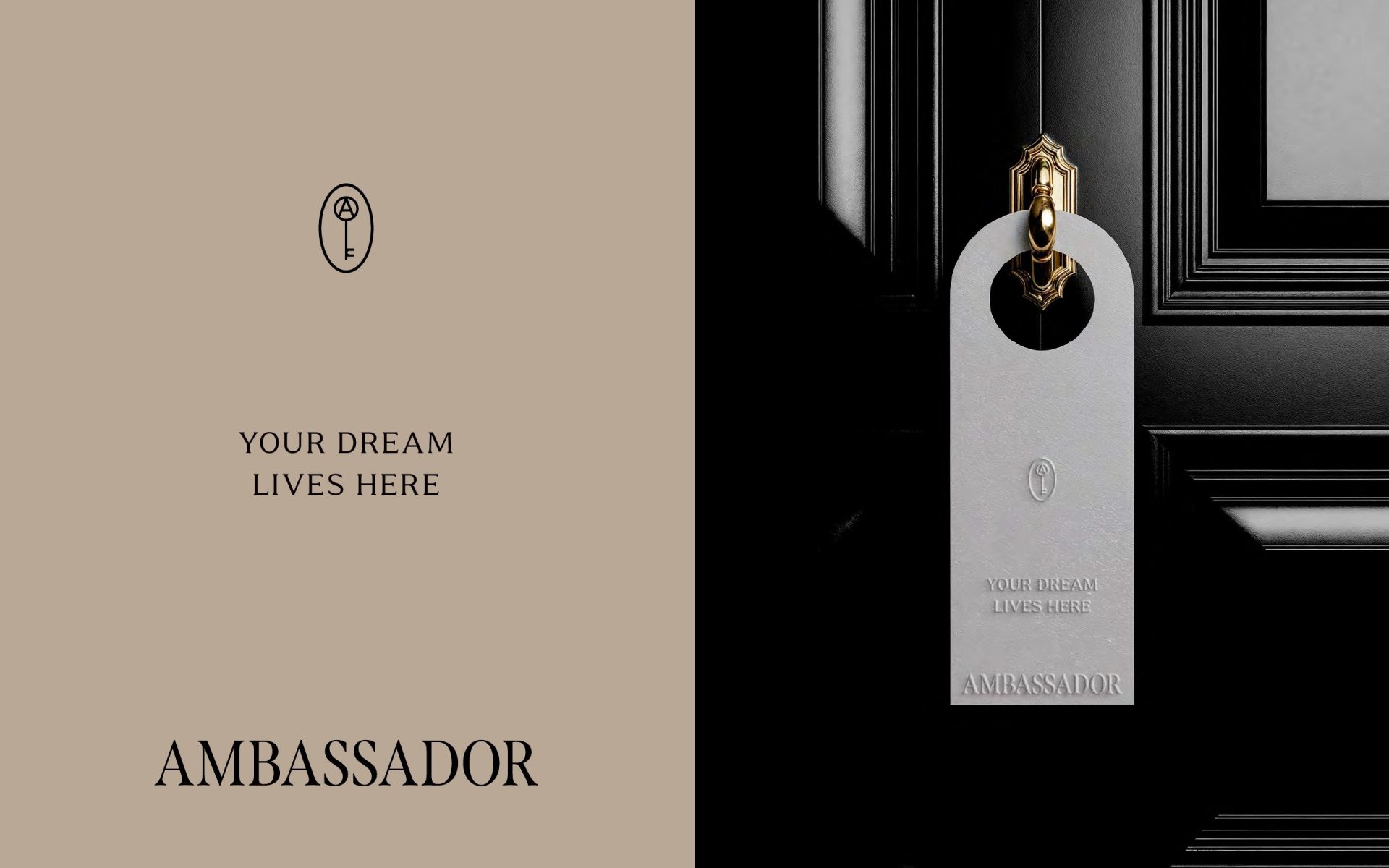 The Ambassador door hanger