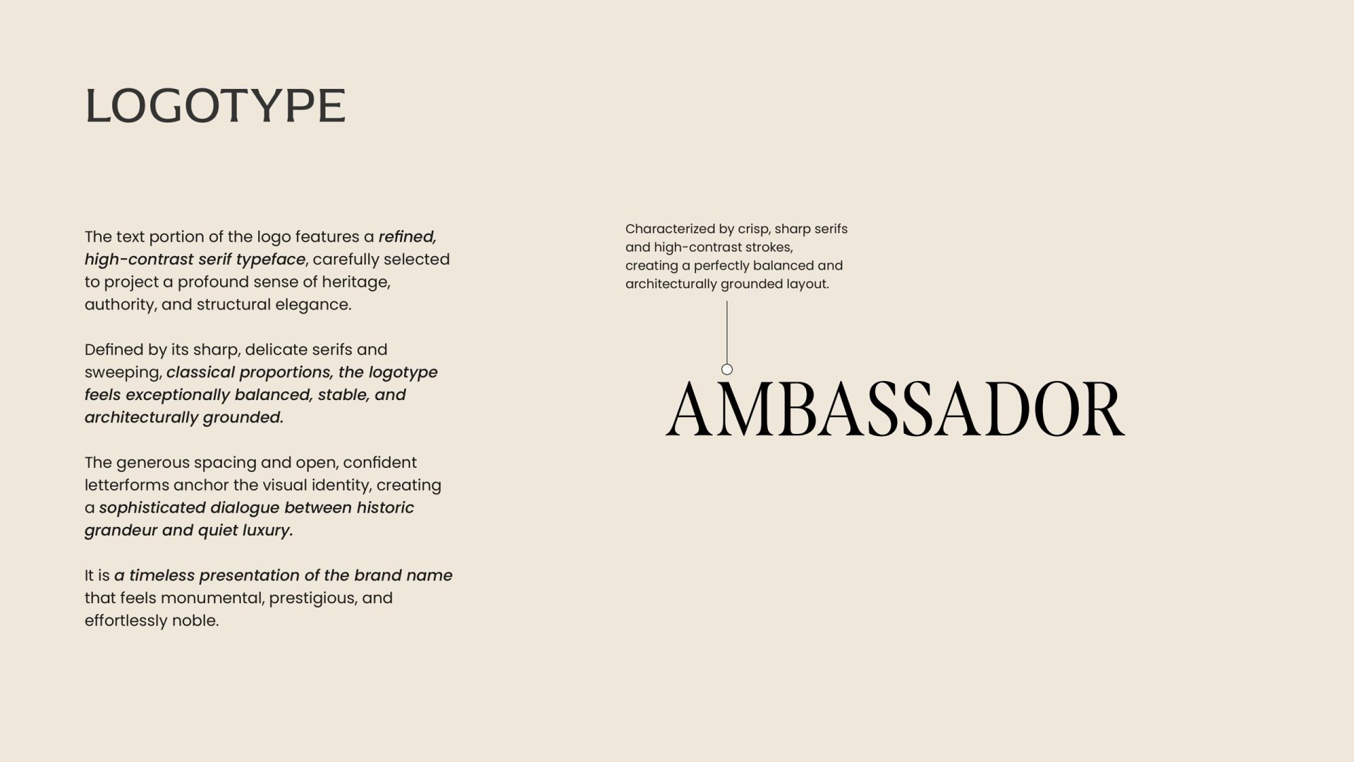 The Ambassador logotype