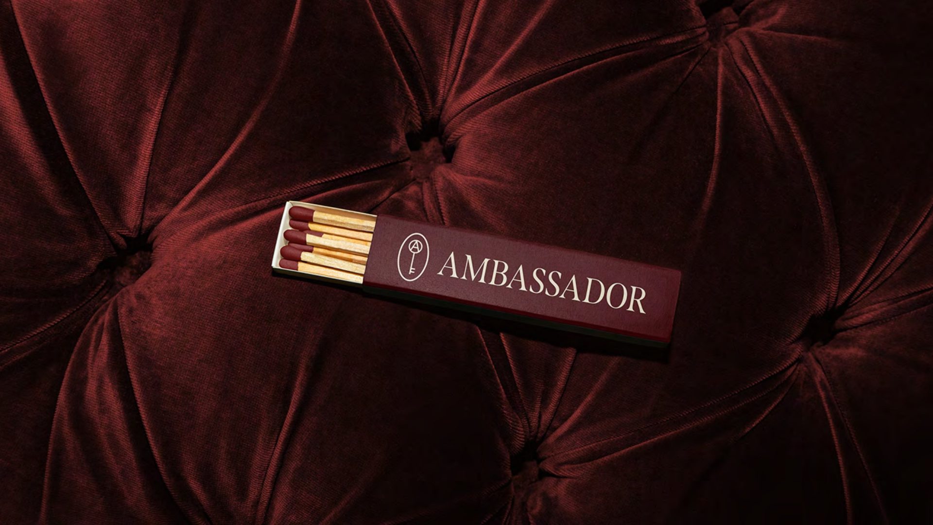 The Ambassador matchbox on velvet