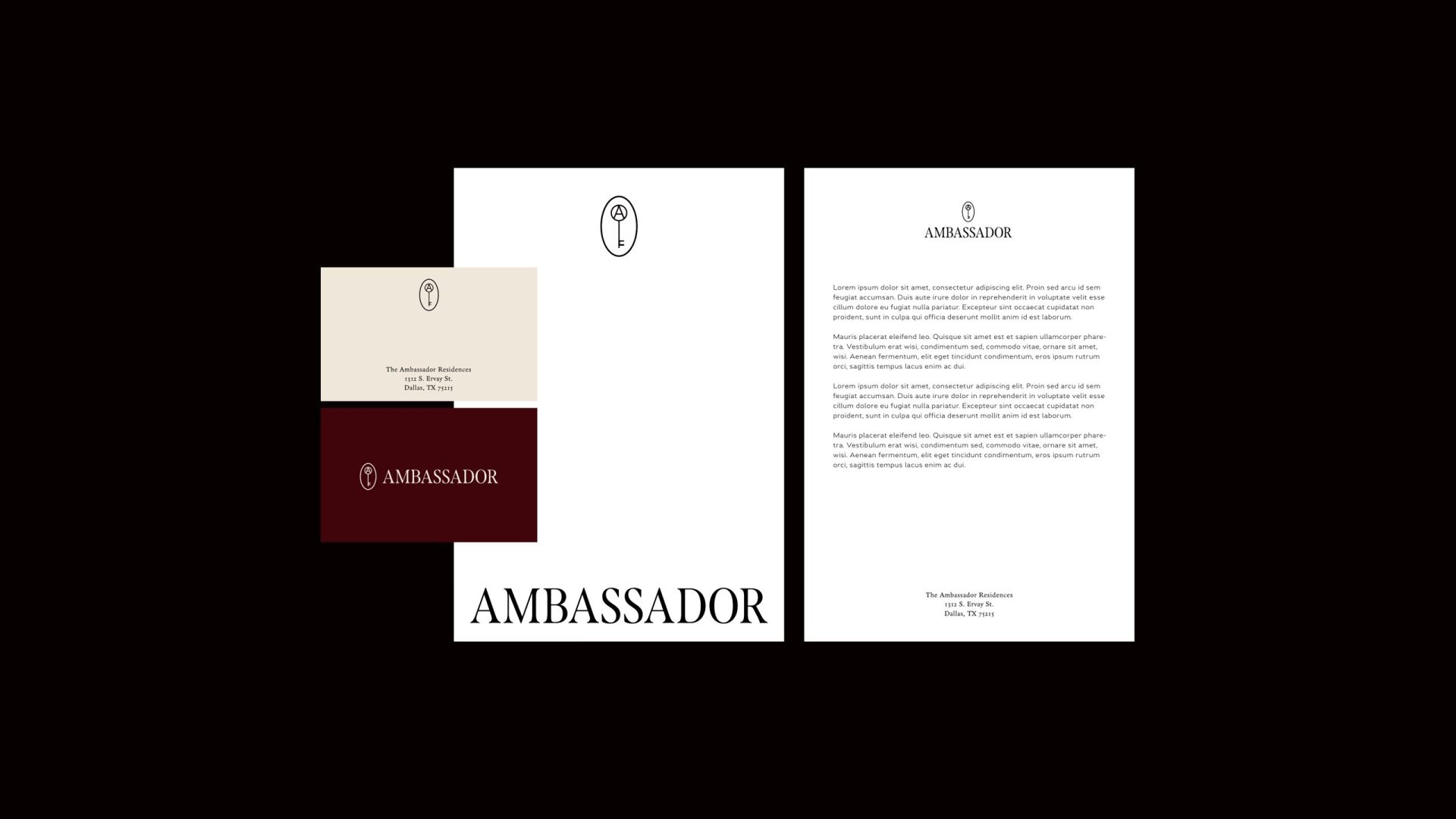 The Ambassador stationery