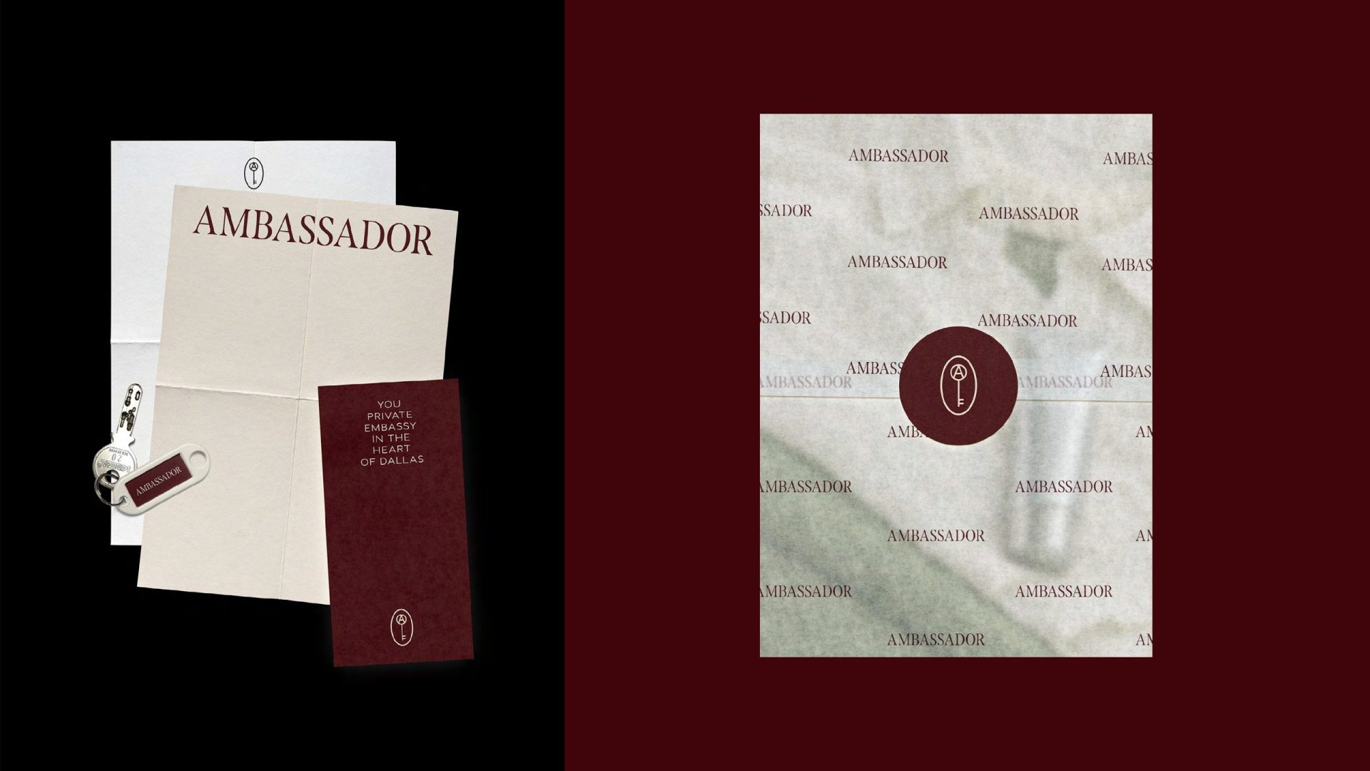 The Ambassador resident welcome folder and map