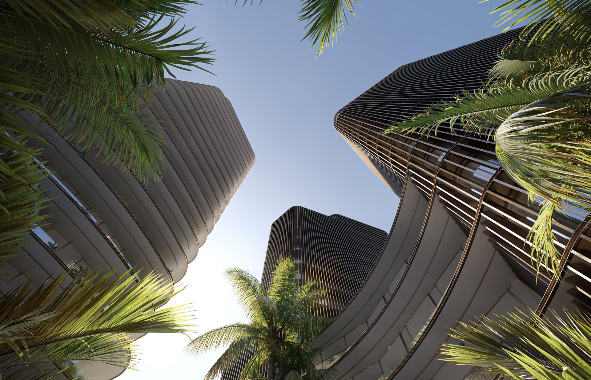 Baymont exterior rendering, evening