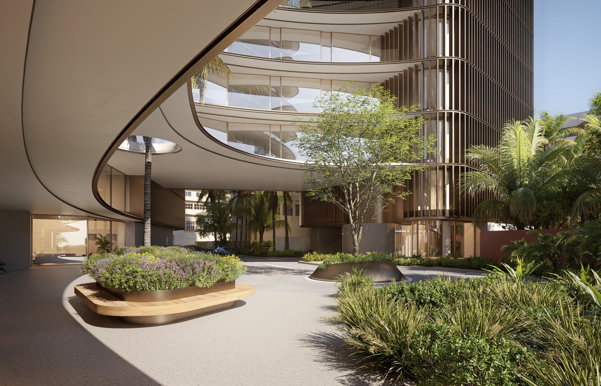 Baymont exterior rendering, aerial view
