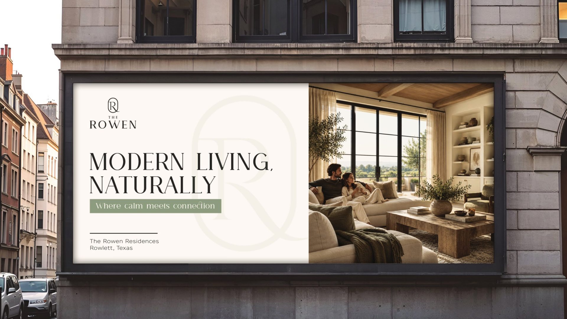The Rowen outdoor advertising