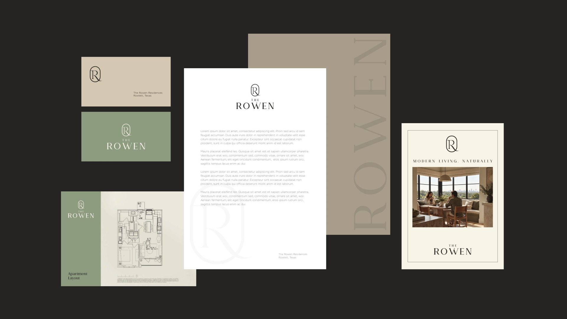 The Rowen stationery and print