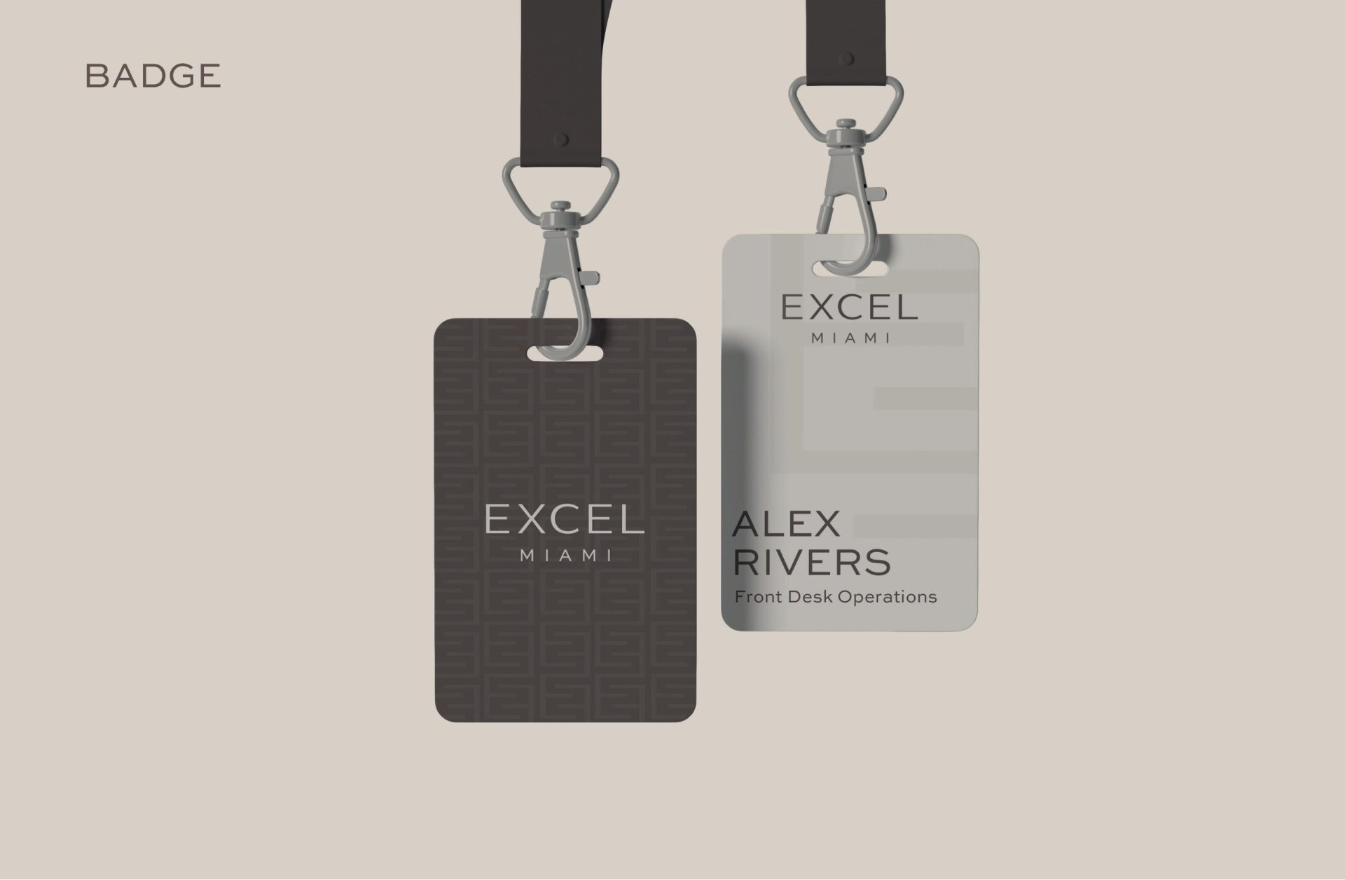 Excel Miami staff badges